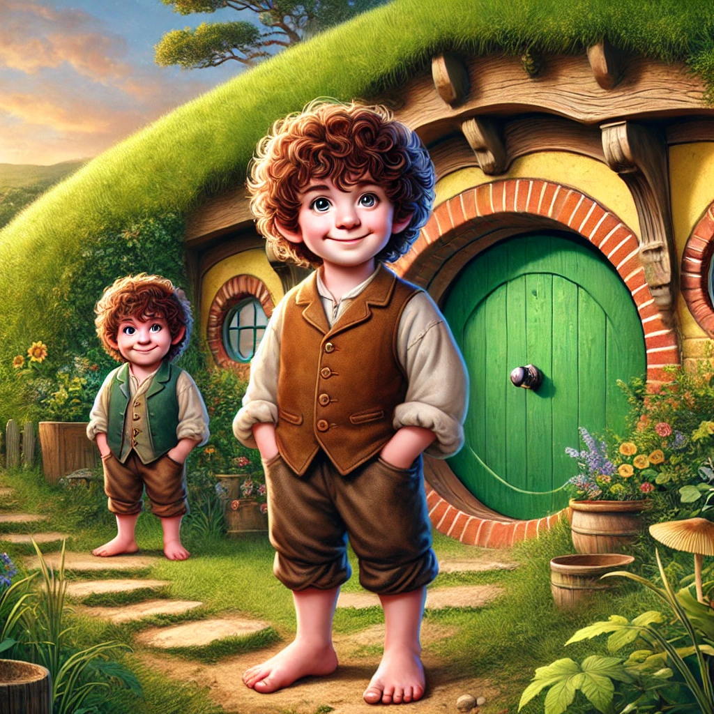 Portrait of Hobbits in Middle Earth