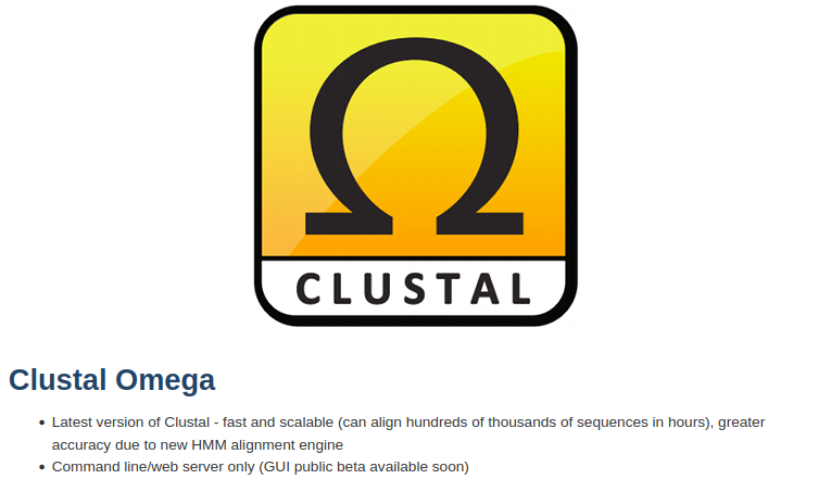 Clustal Omega Web App